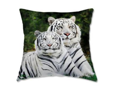 Спално бельо   3D калъфки за възглавници  Декоративна възглавница 45/45  бели тигри